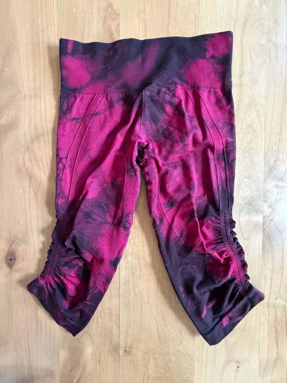 Lululemon In The Flow Crop II Tie-Dye Seamless Leggings